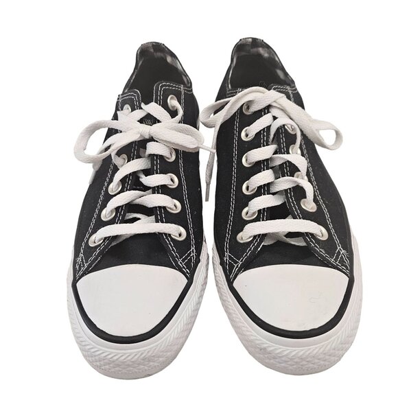 Converse Women's All Star Black Canvas Low-Top Sneakers Size 9 - Picture 2 of 11